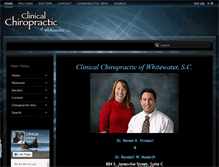 Tablet Screenshot of clinicalchiropractic.com